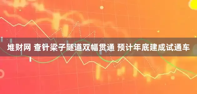 堆财网 查针梁子隧道双幅贯通 预计年底建成试通车